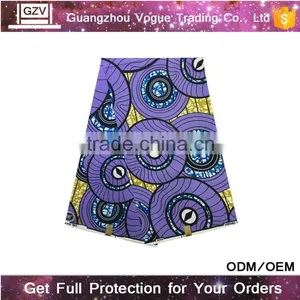 Online Wholesale High Quality 100% Cotton Hollandais Wax African Real Dutch Wax Print Fabric thumbnail-3