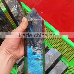 Large Natural Labradorite Wands Crystal Point With Blue Flash for Sale thumbnail-2