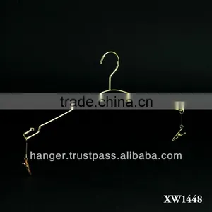 Golden Girly Lingerie Hanger With Clips for Clothing Manufacturer thumbnail-1