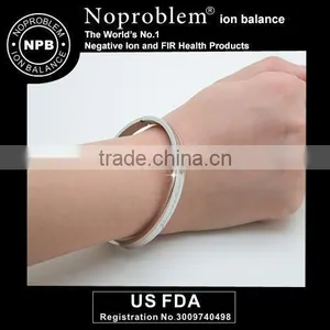 Noproblem P082 Stainless Steel Tourmaline Casual Personalized Fitness Crystal Energy Bracelet thumbnail-1