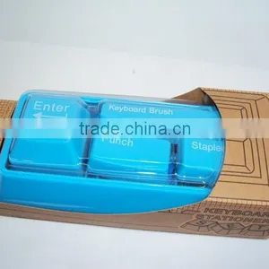 Mini Keyboard Stationery Set With Mini Brush and Mini Stapler thumbnail-5