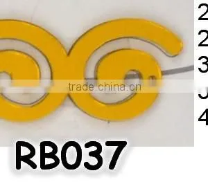 Fancy Custom Shape Large Size 40mm Sew On Acrylic Mirror Accessory thumbnail-1