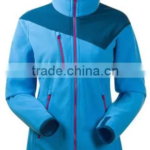 Polyester Winter High Collar Lady Fleece Jacket thumbnail-1