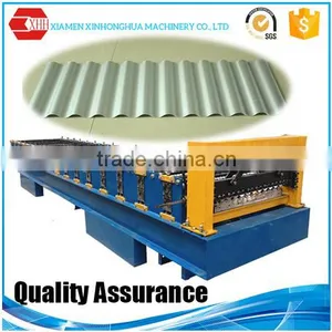 Corrugated Iron Roofing Sheet Roll Forming Machine Made in China thumbnail-1