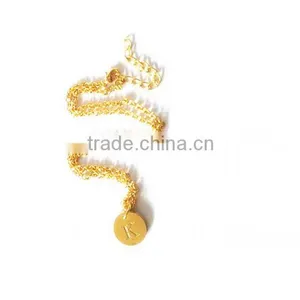 Unique Fashion Necklace Alphabet Pendant Designs /Letter Pendant/Silver Necklace thumbnail-3