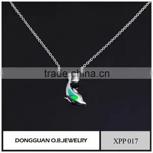 Fashion Wholesale Jewelry Latest Pendant Necklace With Synthetic Opal Stone thumbnail-1