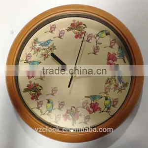 New Design 10 Inch Wall Clock With Bird Sound 2015 thumbnail-3