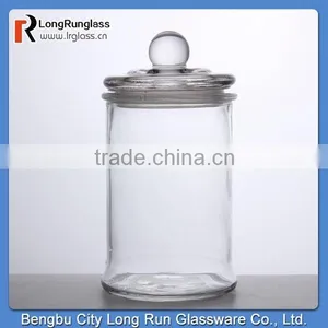 LongRun Maufacturer Blank Glass Cylindrical Storage Jar thumbnail-1