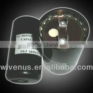 American Bakelite Case Round Cd60 Type Capacitor 100uf 300uf 110v thumbnail-1