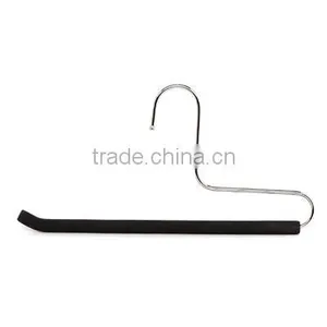 The HEAD Pant Metal Hanger With Black Foam,open Hook Metal Hanger , Trouser Hanger,made in China thumbnail-1
