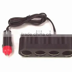 1 to 4 Sockets Cigarette Lighter Adapter thumbnail-1