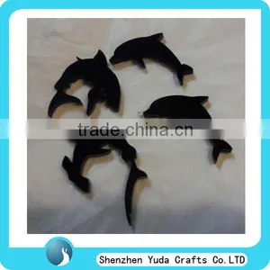 Laser Cut Animal Shaped Acrylic Black Dolphin Promotional Gift thumbnail-1