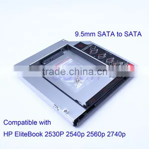 9.5mm 2.5" 2nd Hdd Hard Drive Disk Caddy for HP 2530P 2540P thumbnail-1