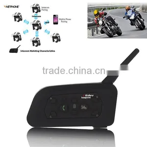 Motorcycle Walkie Talkie Intercom Interphone Wireless Bluetooth Headset thumbnail-1