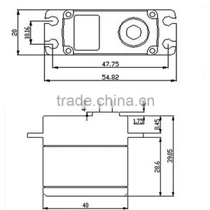 360 Degree Rotation Servo DHV822 Digital Titanium Gear Robotic Arm Servo Motor thumbnail-6