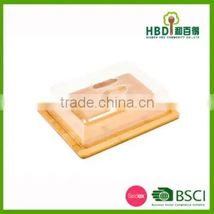 Newest Design of Plastic Cake Dome With Wood Cutting Board thumbnail-3
