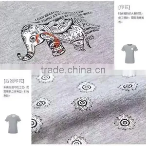 Chinese Factory Bulk Plain T-shirts Cheap Plain Grey T-shirts thumbnail-6