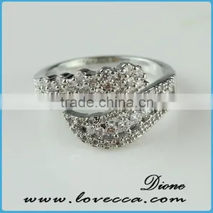 2015 New Design 925 Silver Zircon Micropave Pink Gemstone Rings thumbnail-1
