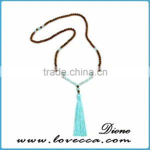 Natural Colorful Beads Tassel Bohemia Style Bohemian Necklace thumbnail-6