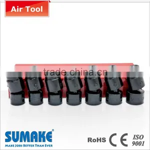 SIS-4407 Metal Box 1/2" Impact Universal CR-VA Steel Socket Set thumbnail-1