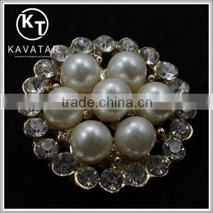 Good Quality Metal Button With Pearl for Clothes thumbnail-2