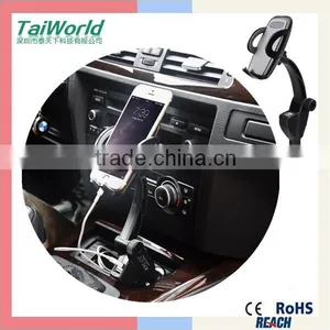 Mobile Phone Portable Double Usb Port Car Charger Dual Car Usb Charger Holder thumbnail-1