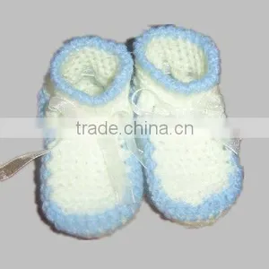 100%cotton Hand Infant Crochet Booties Baby 3D Wholesale Sock thumbnail-1