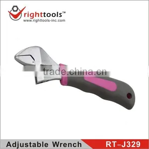 RIGHTTOOLS RT-J329 Professional Quality CARBON STEEL Adjustable SPANNER Wrench thumbnail-1