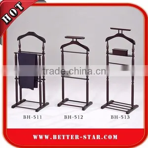 Antique Free Standing Wooden Coat Rack Clothes Luxury Valet Stands thumbnail-5