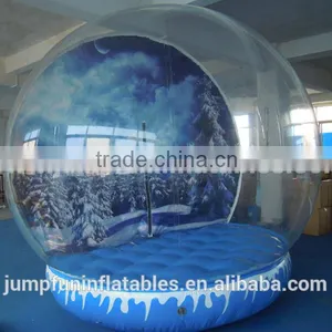 Christmas Decoration PVC Inflatable Balloon/Giant Snow Globe Inner Backdrop Printing Customize thumbnail-1