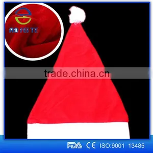 Christmas Items Wholesale Christmas Party Super Soft Red White Santa Claus Christmas Hat thumbnail-1