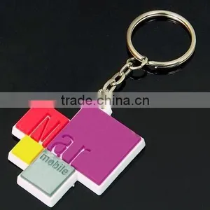 2d Custom Shaped Soft Pvc Rubber Keychain thumbnail-1