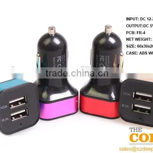 E2 Two USB Port Car Charger,2 Port Car Charger,cheap Car Usb Charger thumbnail-1