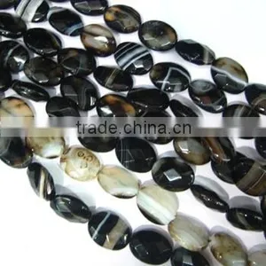 Black& White Agate Beads,semi-precious Gemstone Beads thumbnail-1