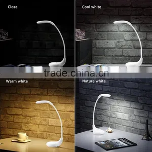 Excelvan Desk Lampe Golf Type Lamp Changeable 3-Light Mode Touch Sensor USB LED Eye Care Lamp Light With Adjustable Gooseneck thumbnail-1