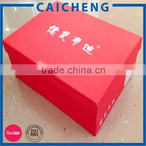 Custom Printed Empty Paper Package Cardboard Shoe Box thumbnail-5