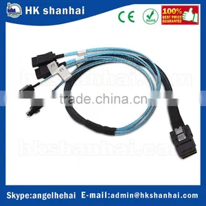 Wholesale Factory Price High Quality RAID Configuration Capacity Internal Mini-sas (SFF-8087) to 4x SATA Data Cable thumbnail-3