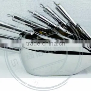 Plat Bottom Stainless Steel Ice Scoop for Bar thumbnail-1