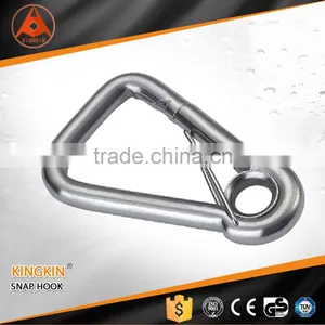 Stainless Snap Hook Oblique Angle Snap Spring Hook With Lock With Eye thumbnail-1