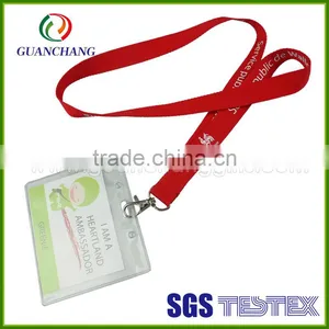 Wholesale Custom Polyester Printed Student id Card Holder Lanyard thumbnail-2