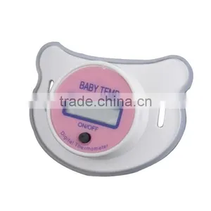 Portable Digital LCD Pacifier Thermometer Baby Nipple Soft Safe Mouth Nipple Temperature Pacifier Chain Clip Holder VCI24 P20 thumbnail-6