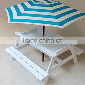 Outdoor Solid Wood Children Kids Sandpit Picnic Table thumbnail-2