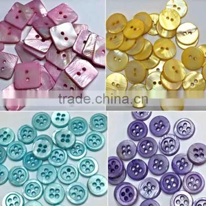 Colorful Square and Round Natural Shell Buttons thumbnail-1