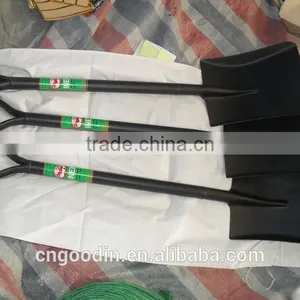 SHOVEL WITH BLACK STEEL HANDLE FARMING TOOL thumbnail-1