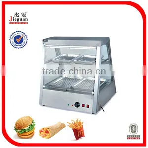 Curved Glass Warming Display Showcase Hot Food Warmer Display (R60-2)0086-13580546328 thumbnail-3