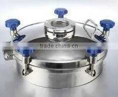 Tank Manhole Cover With Sight Glass thumbnail-1