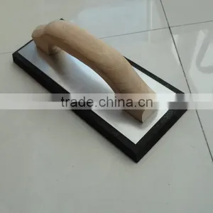 Wooden Handle Aluminum Foam Sponge Plastering Trowel thumbnail-3
