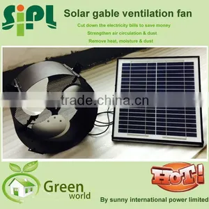 Vent Tool New Type Wall Mounted Solar Air Ventilation Fan Air Exhaust Ventilator With dc Motor thumbnail-1