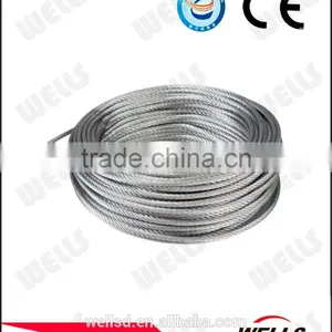 Linyi WELLS Zinc Galvanized Steel Wire Rope/cable 1x19 6*19 thumbnail-1