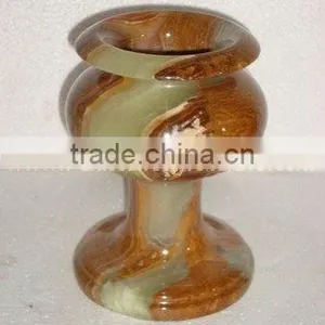 Natural Onyx Flower Vase, Stone Handicraft, Marble Onxy Handicraft, Gift and Craft thumbnail-1